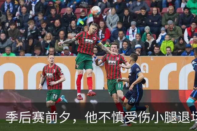 季后赛前夕，他不慎受伤小腿退场